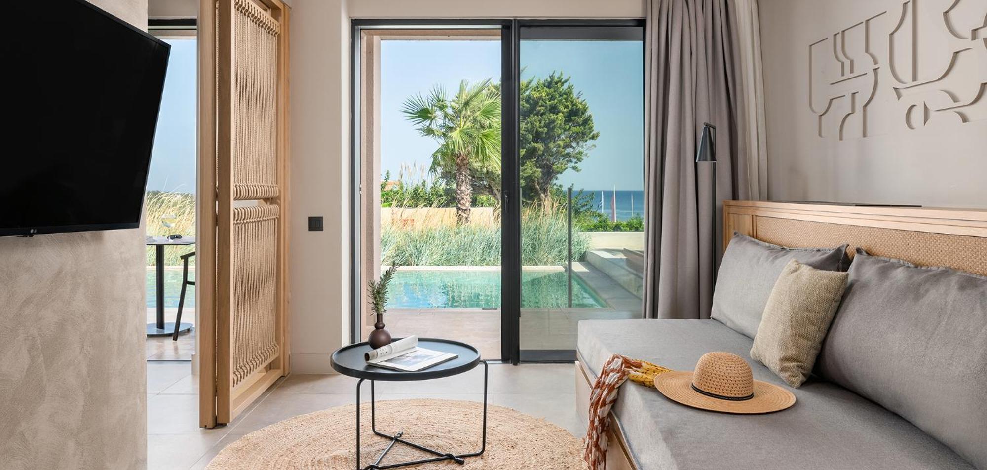 Helea Lifestyle Beach Resort Kallithéa Dış mekan fotoğraf A room at the hotel